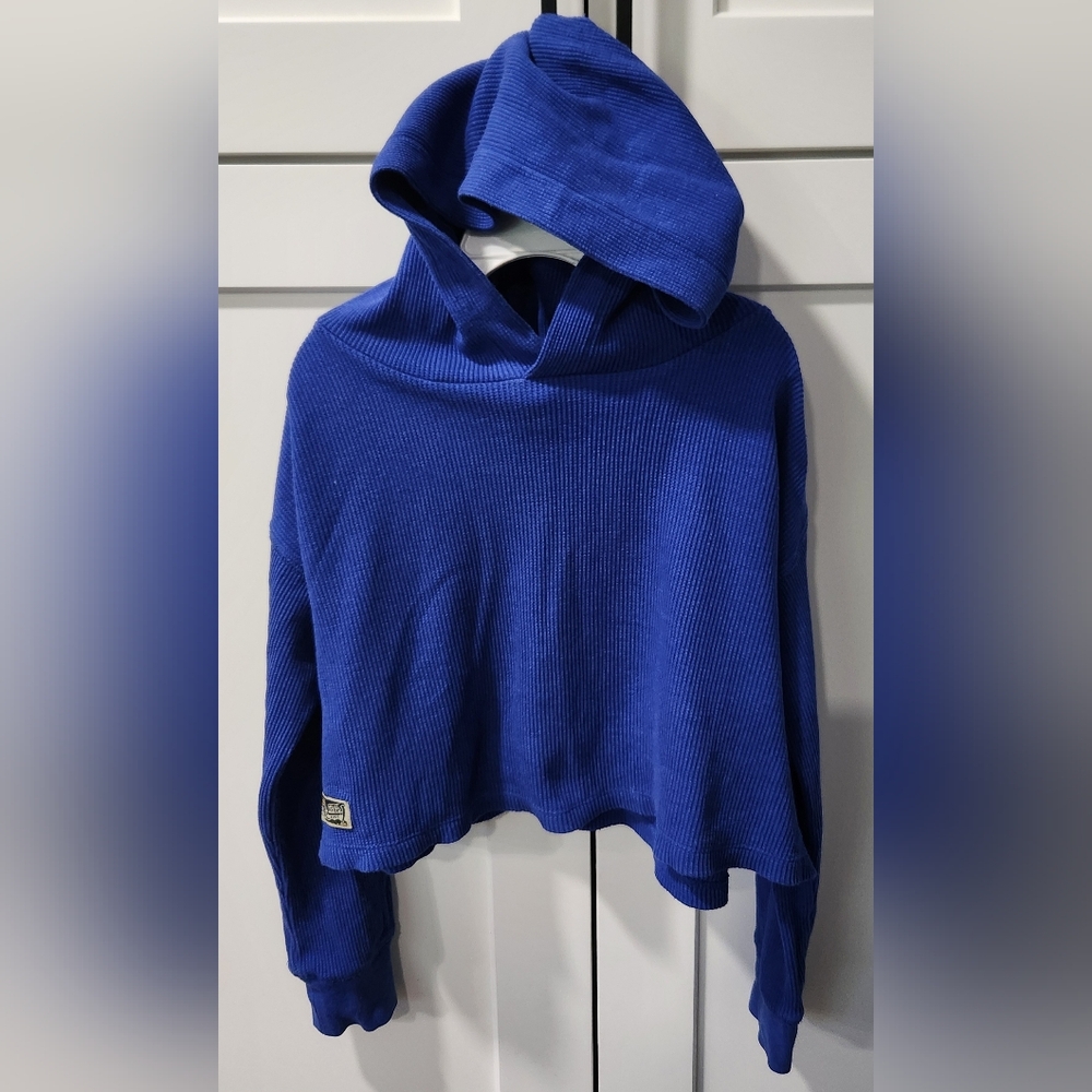 Polo Ralph Lauren Girls Royal Blue Thermal Hoodie